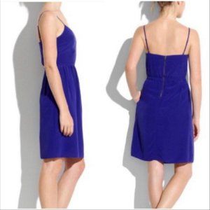 Madewell Royal Blue Silk Cami Dress